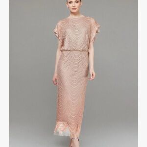 Chic Peach Maxi Dress